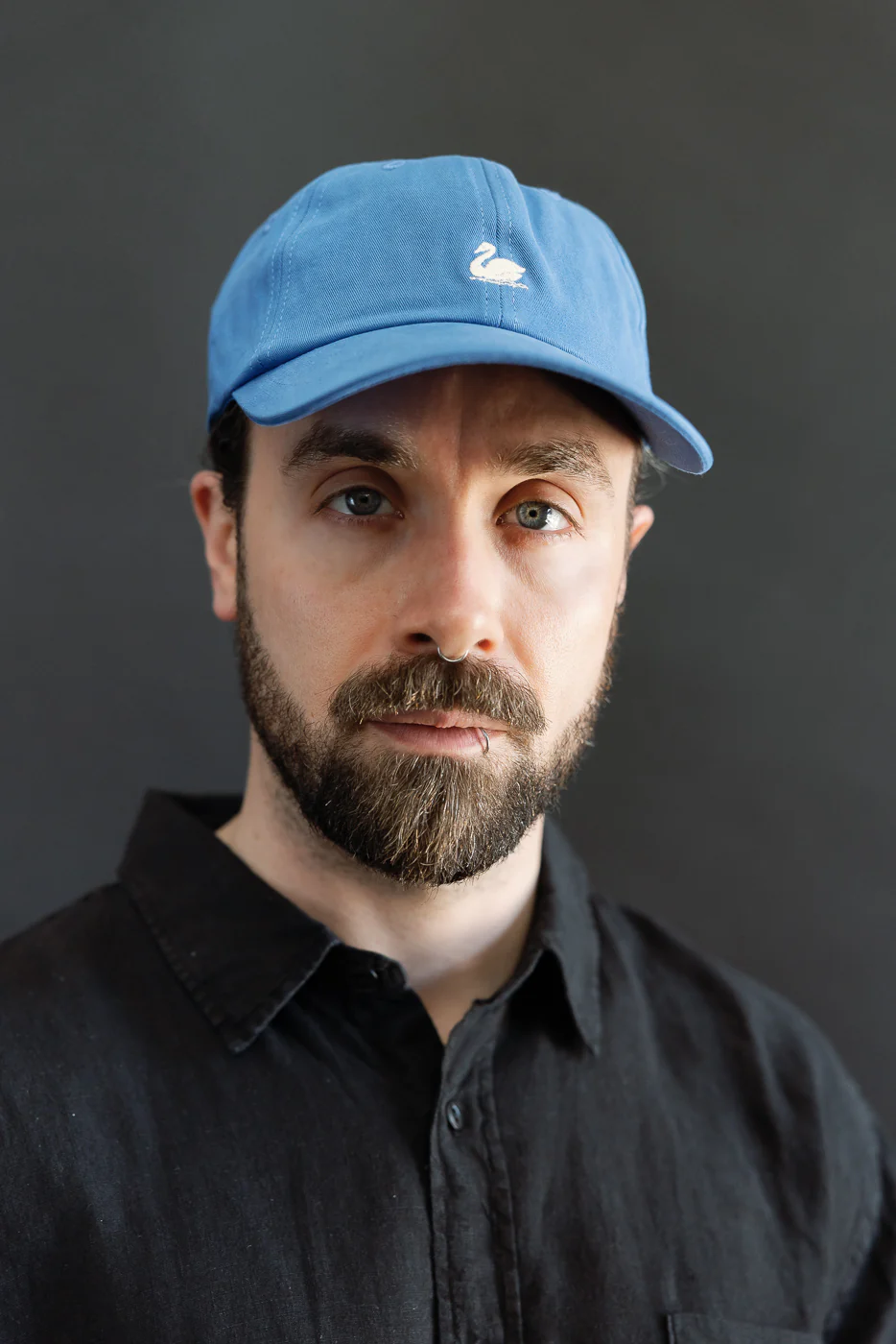 CAP01.66002 - Swan Logo Cotton Twill Cap - Washed Blue, Nature - Image 7