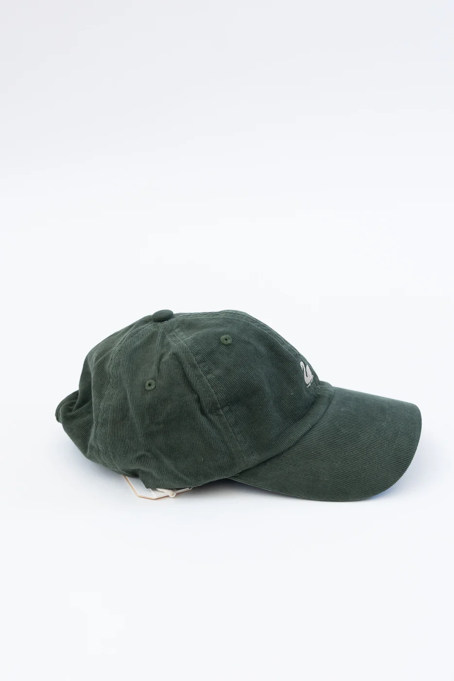 CAP01LC.401 - Swan Logo Cotton Corduroy Cap - Forest - Image 4