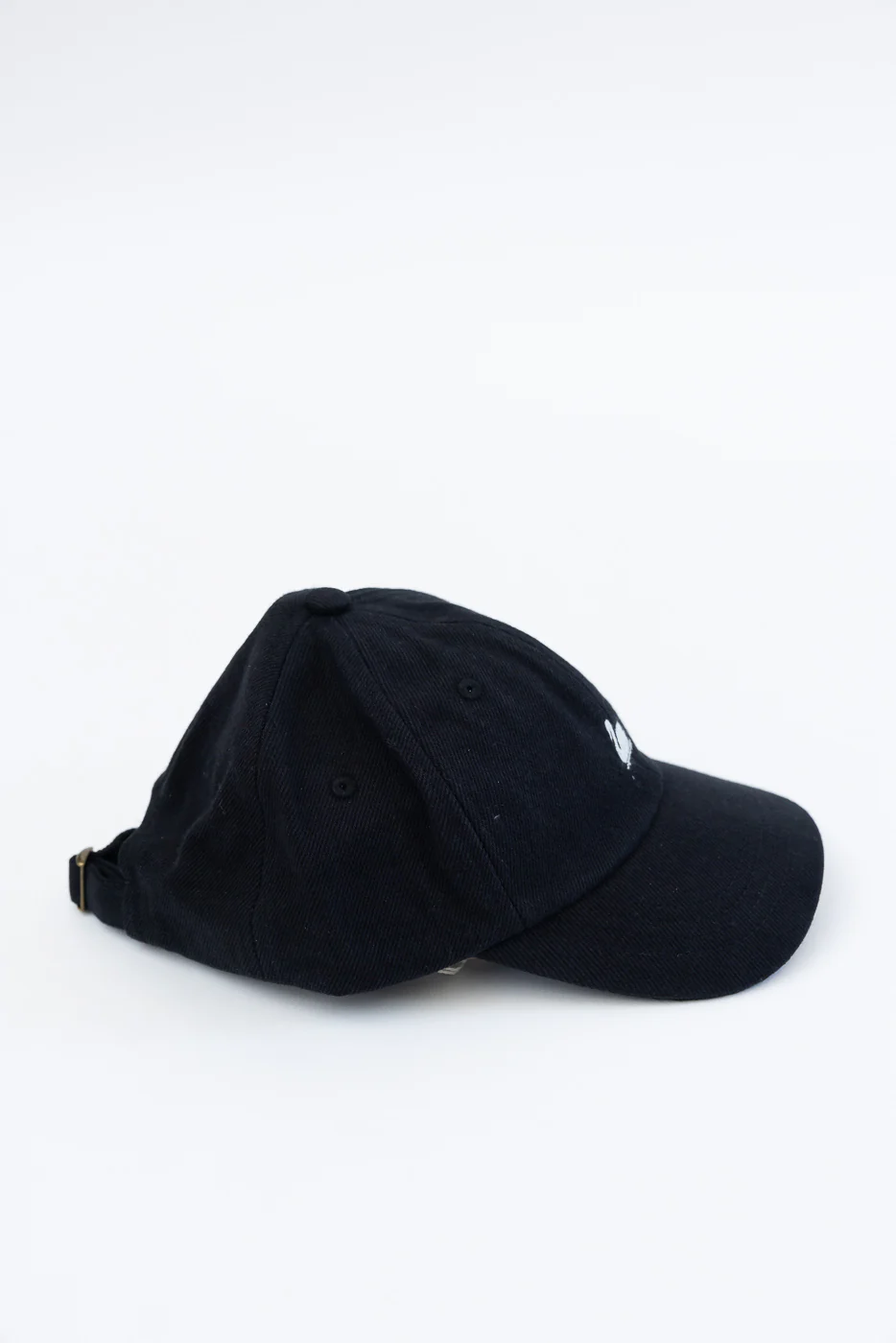 CAP01T.99 - Swan Logo Cotton Twill Cap - Deep Black - Image 4
