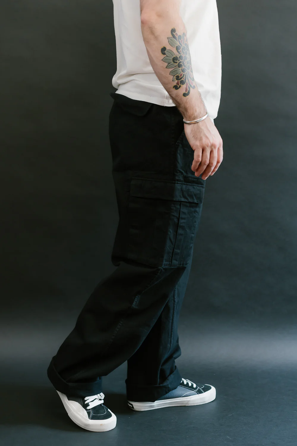 Cargo Pant Twill - Washed Black - Image 13