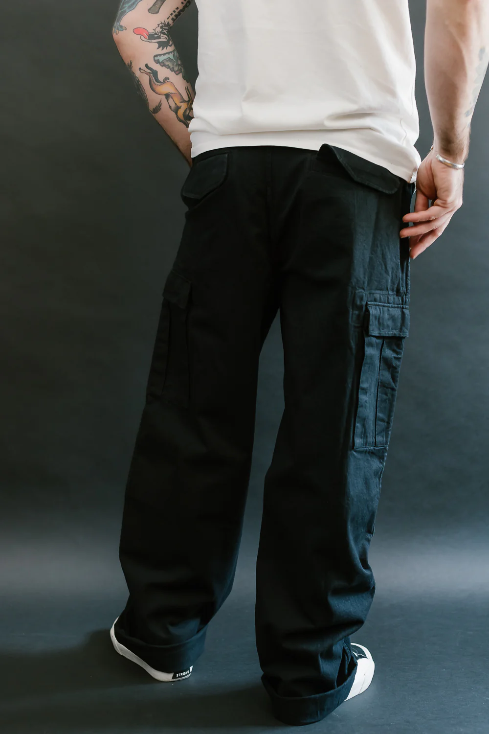 Cargo Pant Twill - Washed Black - Image 14