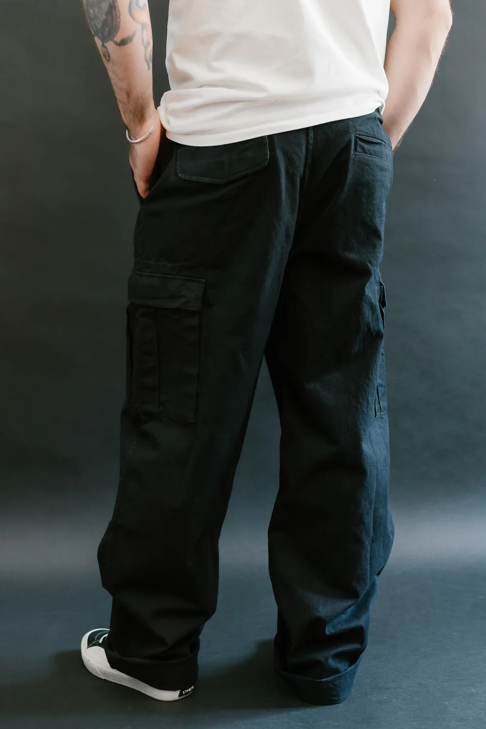 Cargo Pant Twill - Washed Black - Image 15