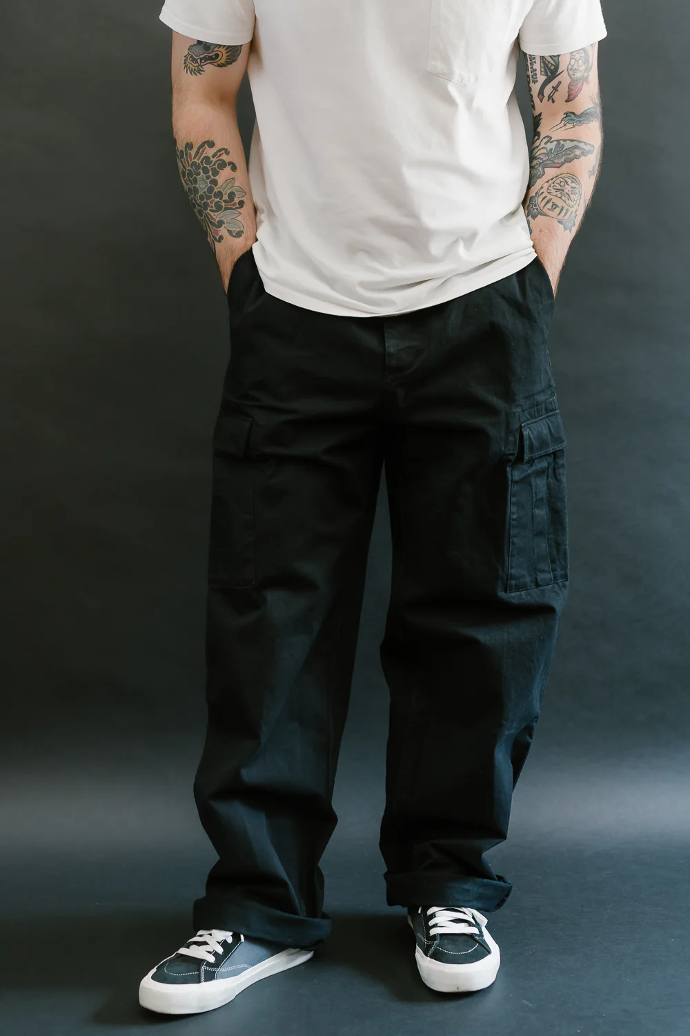 Cargo Pant Twill - Washed Black - Image 18
