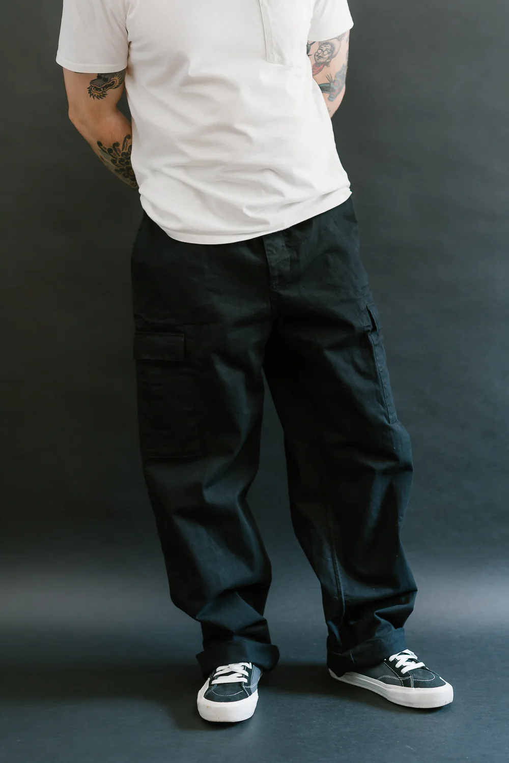 Cargo Pant Twill - Washed Black - Image 19