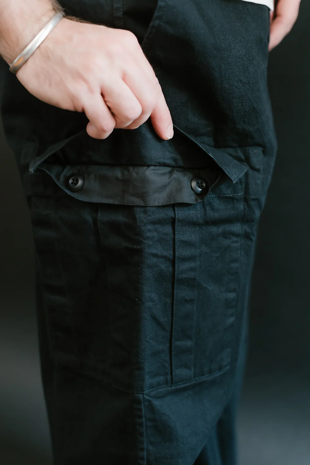 Cargo Pant Twill - Washed Black - Image 21