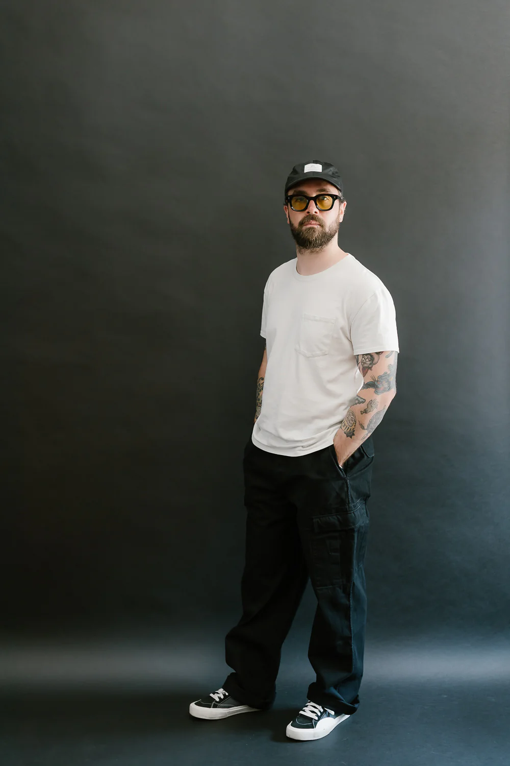 Cargo Pant Twill - Washed Black - Image 9