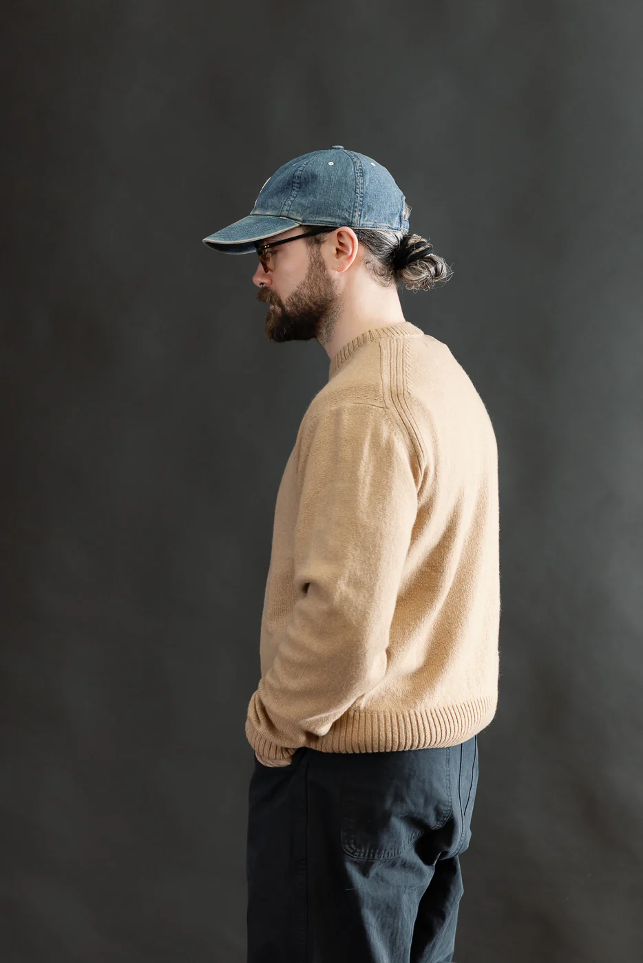 CASH01.11 - Recycled Cashmere Sweater - Toffee - Image 13