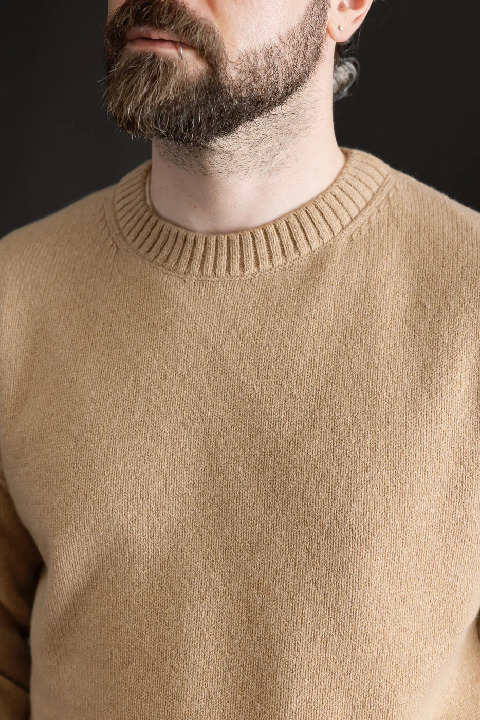 CASH01.11 - Recycled Cashmere Sweater - Toffee - Image 16