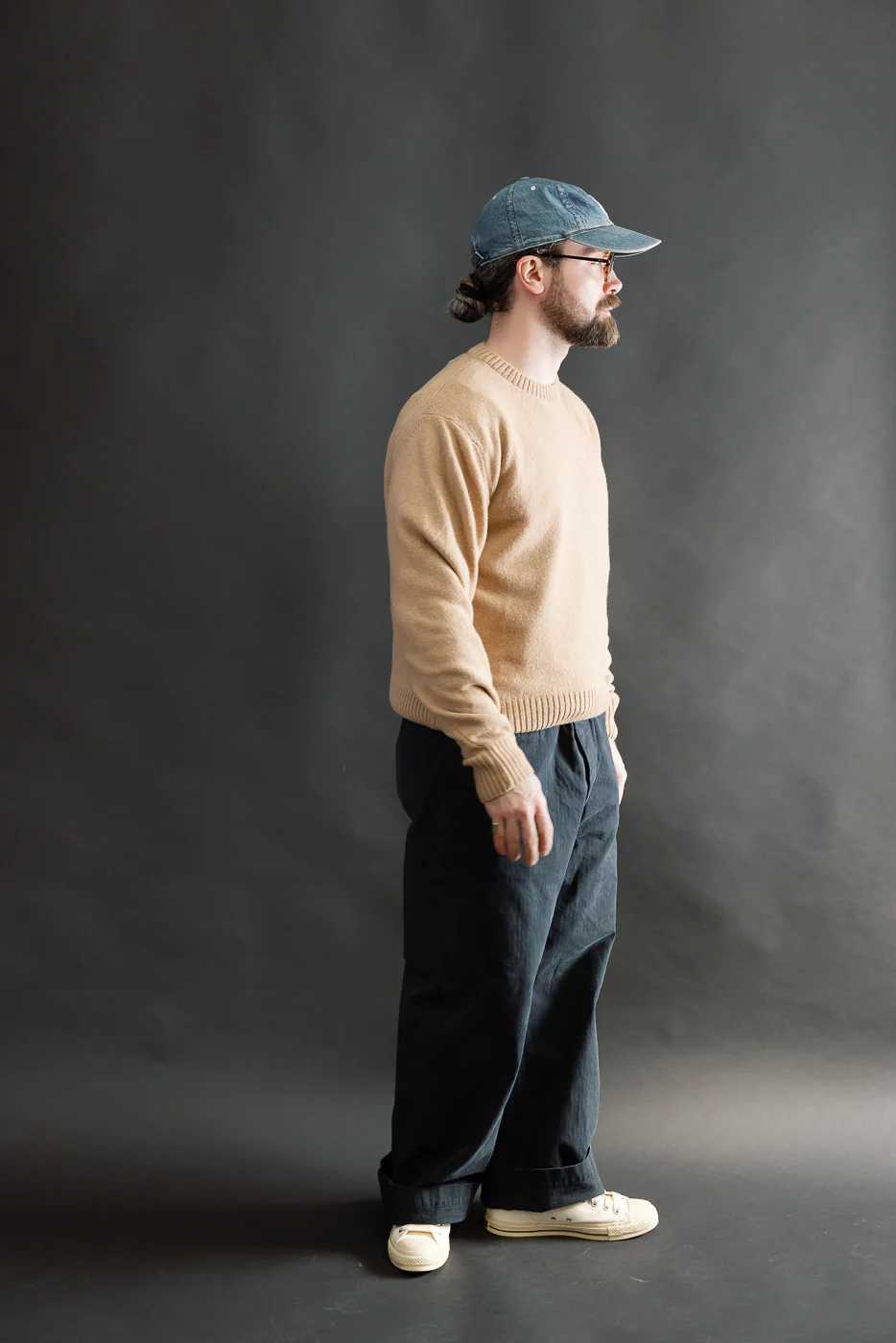 CASH01.11 - Recycled Cashmere Sweater - Toffee - Image 7