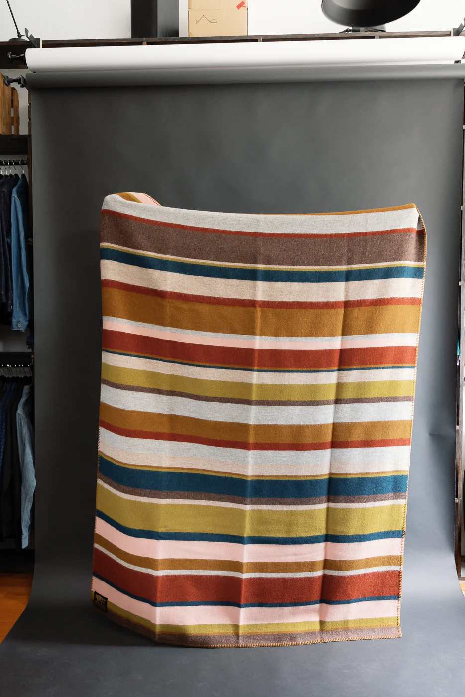 Catskill Blanket - Pink, Clay, Mustard - Image 7