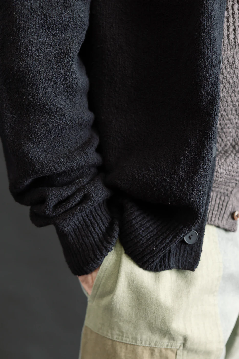 Classic Cardigan - Black Bouclé - Image 17