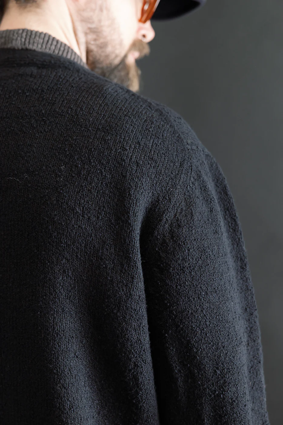 Classic Cardigan - Black Bouclé - Image 18