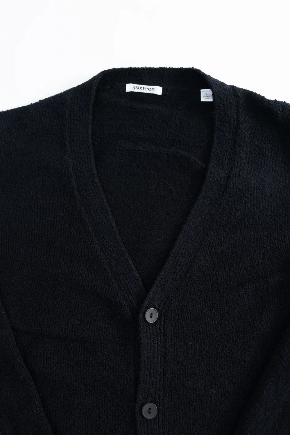 Classic Cardigan - Black Bouclé - Image 2