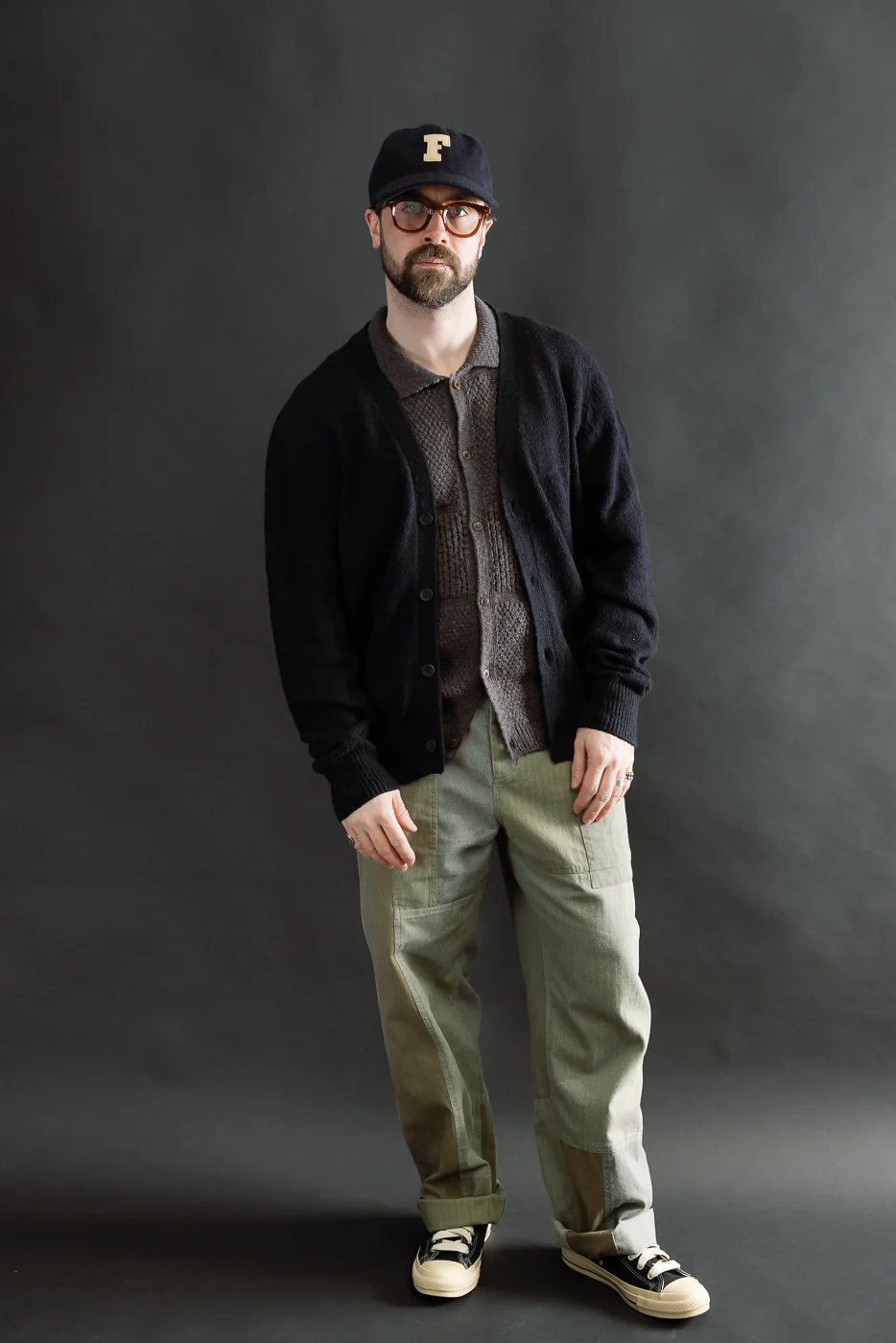 Classic Cardigan - Black Bouclé - Image 6
