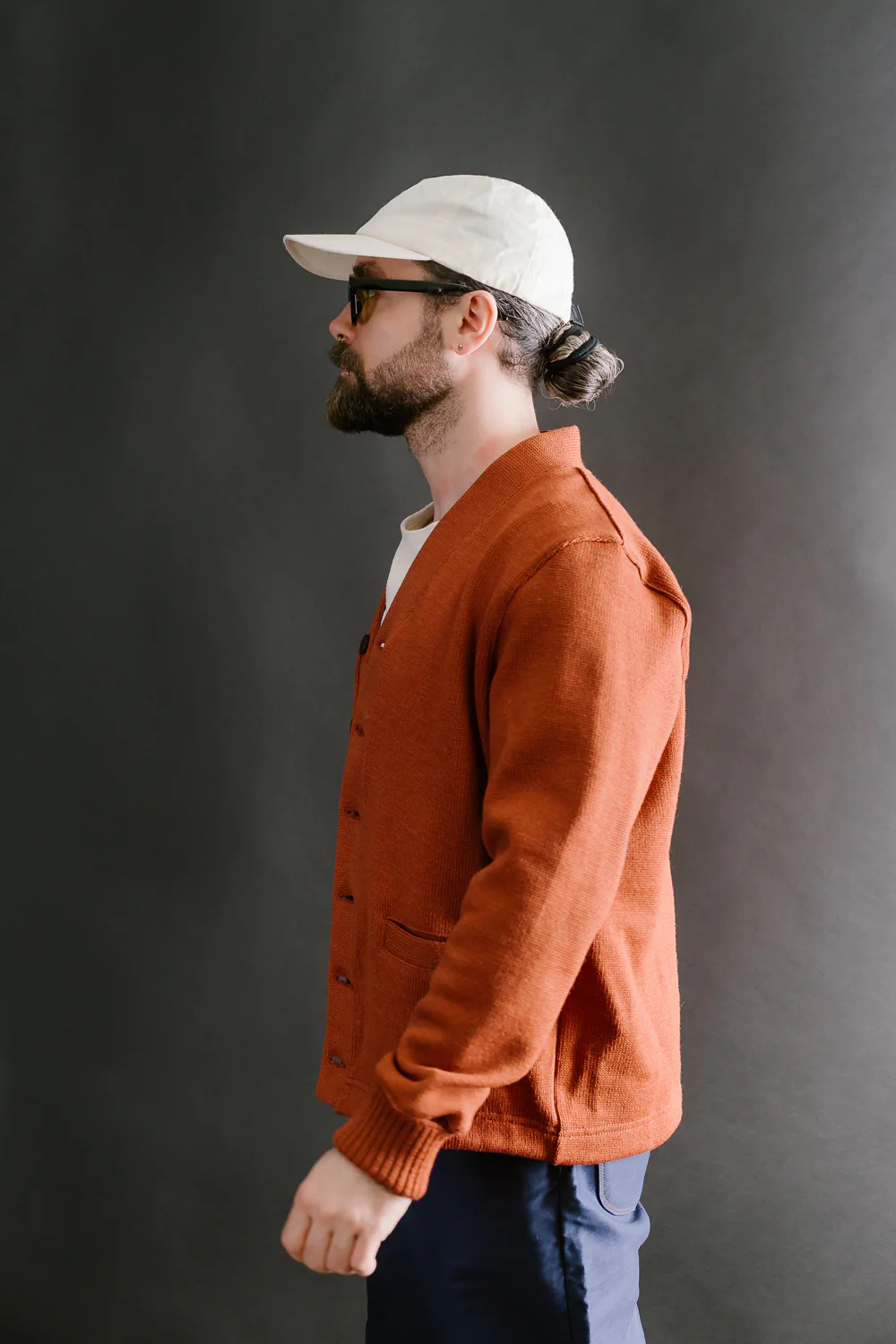Classic Cardigan - Burnt Orange - Image 11