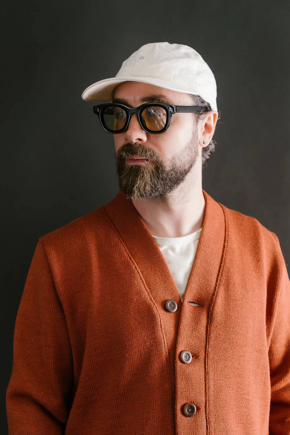 Classic Cardigan - Burnt Orange - Image 18