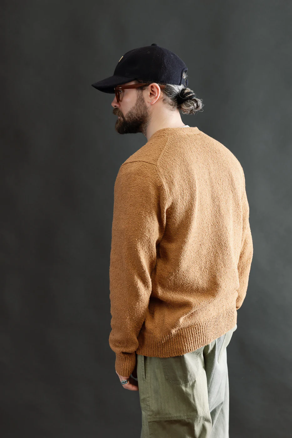 Classic Cardigan - Ochre Bouclé - Image 11