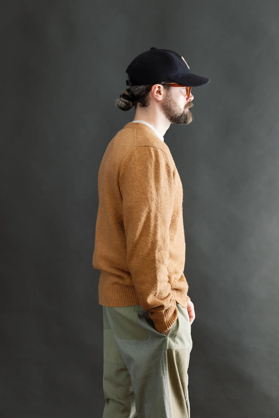 Classic Cardigan - Ochre Bouclé - Image 13