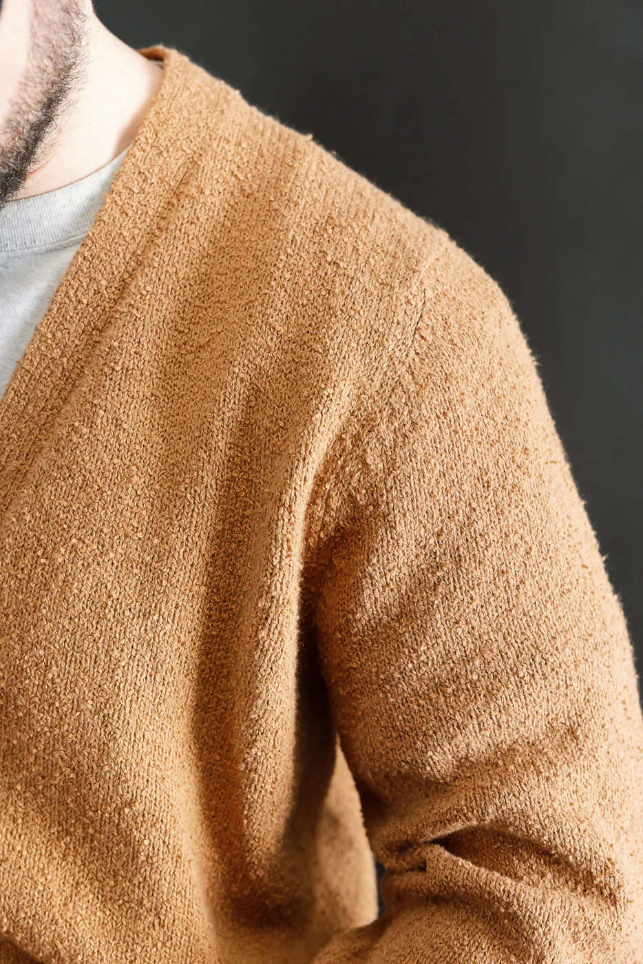 Classic Cardigan - Ochre Bouclé - Image 16