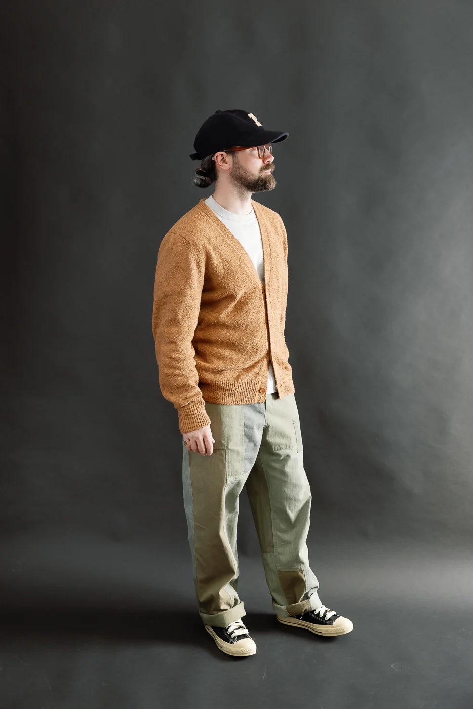 Classic Cardigan - Ochre Bouclé - Image 7