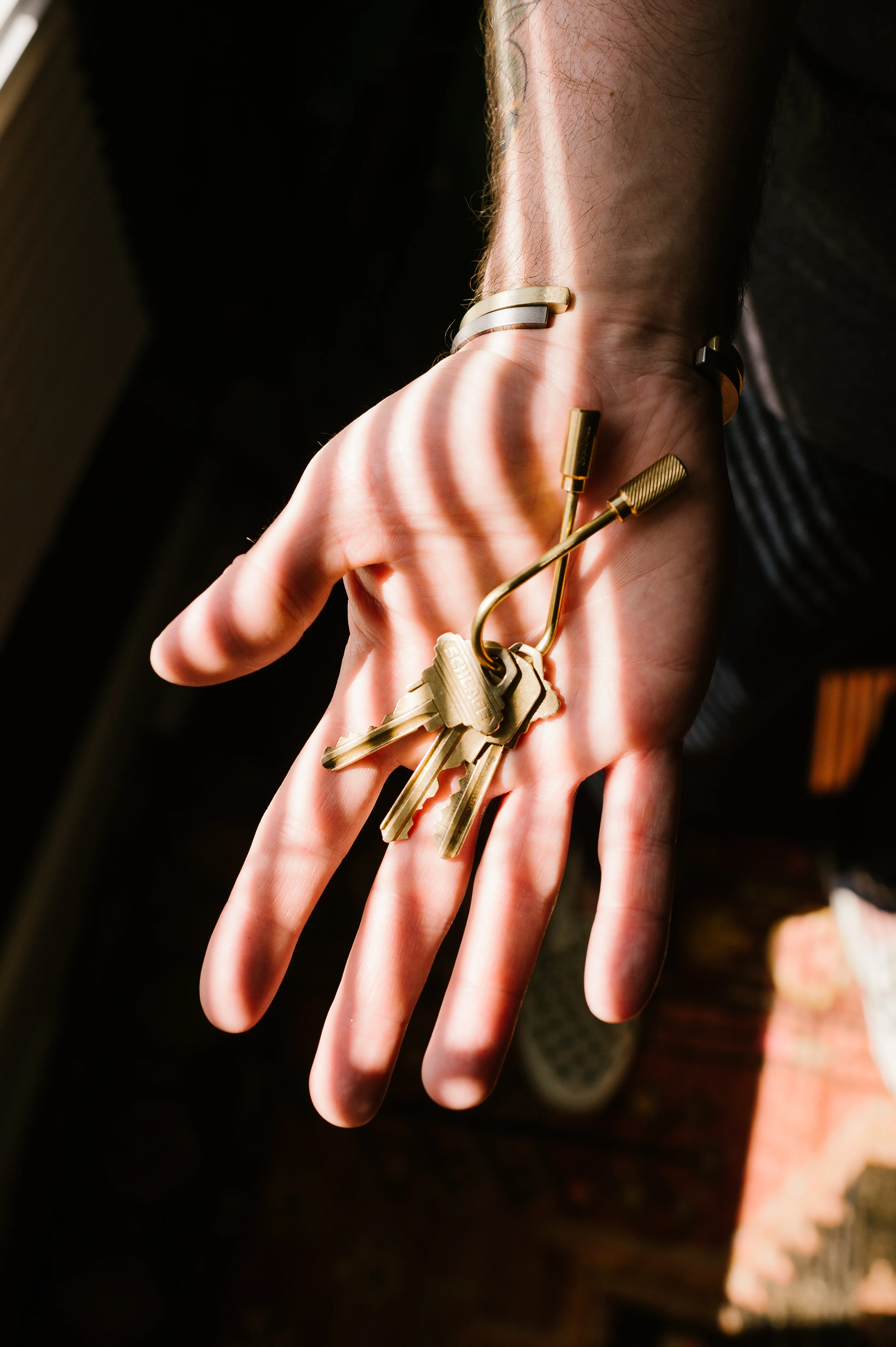 Closed Helix Keyring - Brass - Image 10