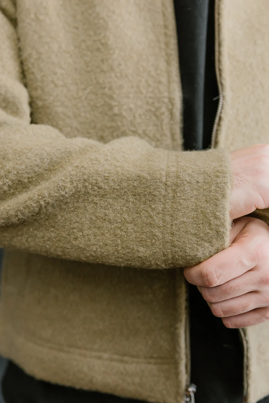 Club Jacket Bouclé - Wheat - Image 18