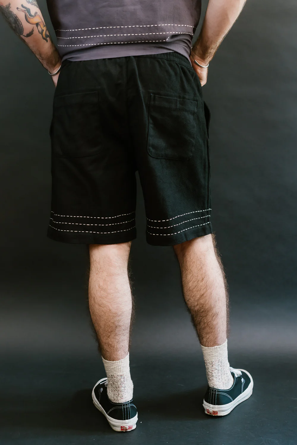 Club Short Hand Stitch - Black - Image 14