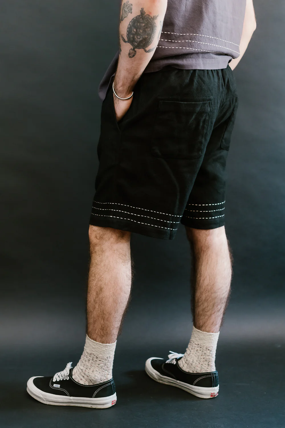 Club Short Hand Stitch - Black - Image 16