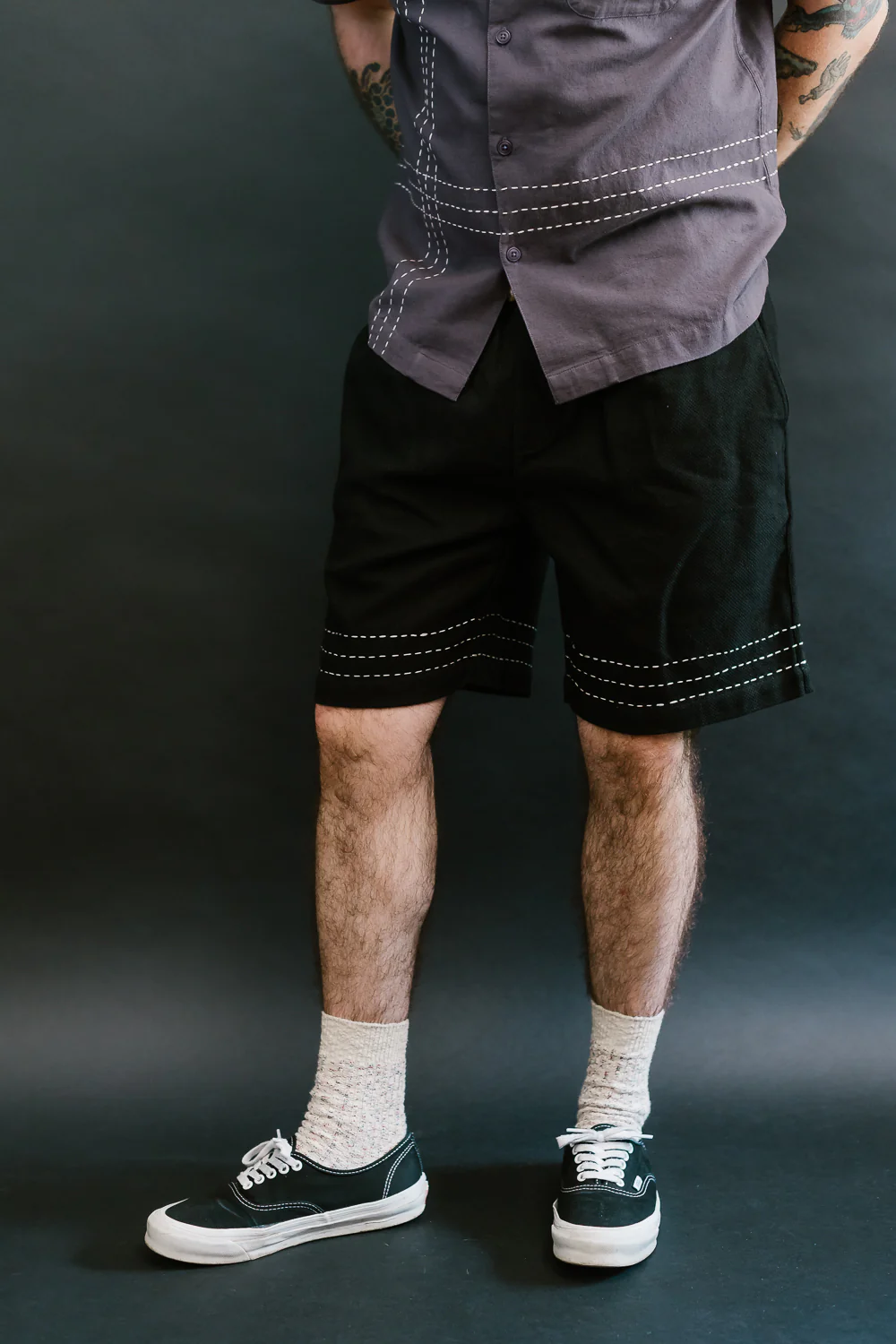 Club Short Hand Stitch - Black - Image 17