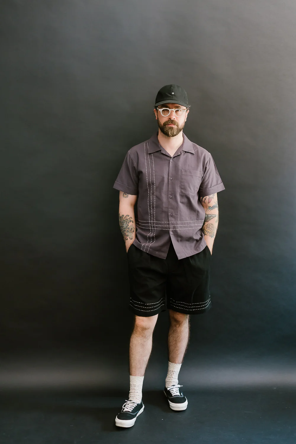 Club Short Hand Stitch - Black - Image 7