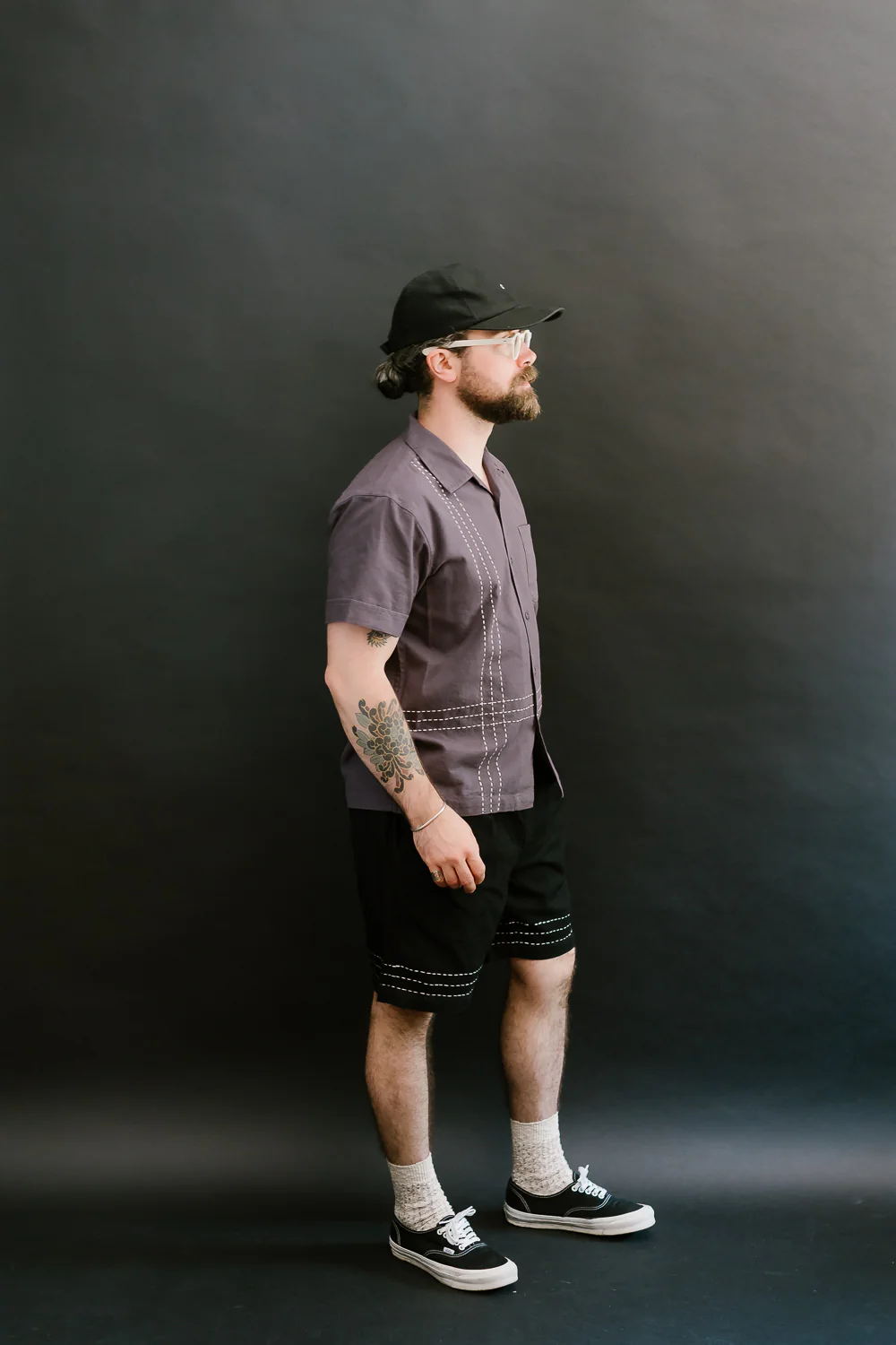 Club Short Hand Stitch - Black - Image 8