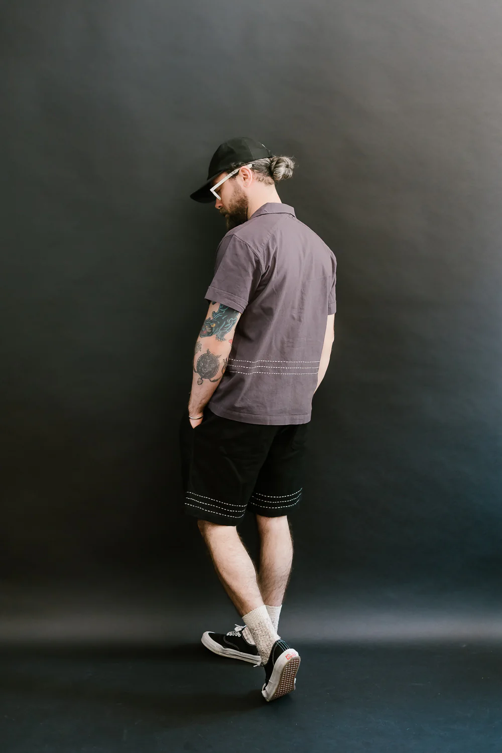 Club Short Hand Stitch - Black - Image 9