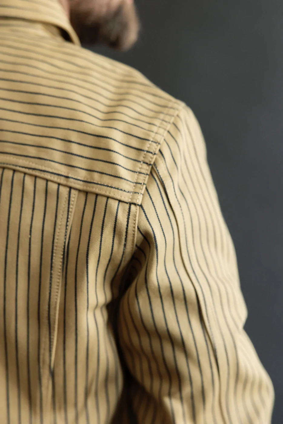 12oz - Copeland Shirt Jack Root Stripe - Beige, Indigo - Image 20
