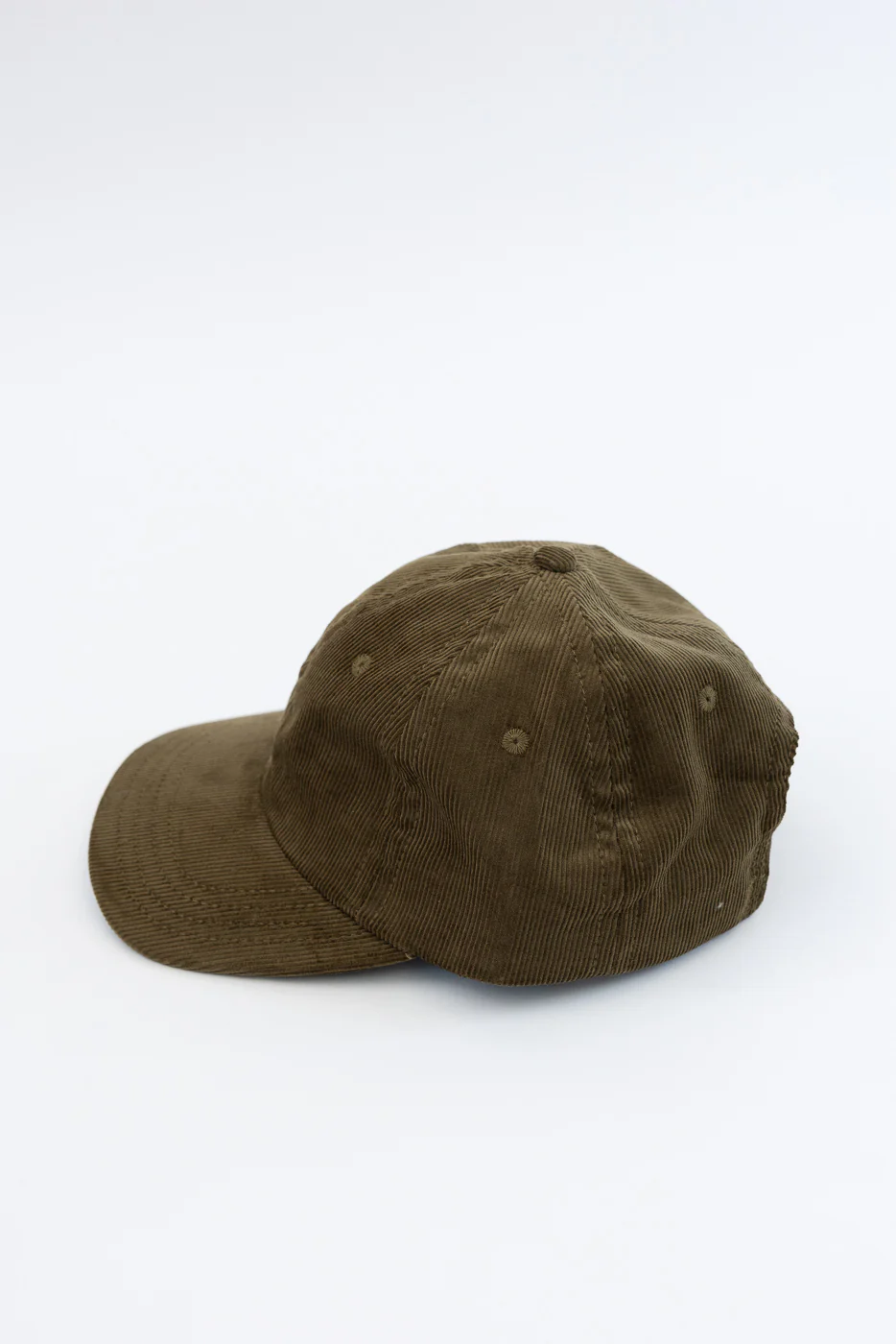 Corduory Baseball Hat - Olive - Image 2