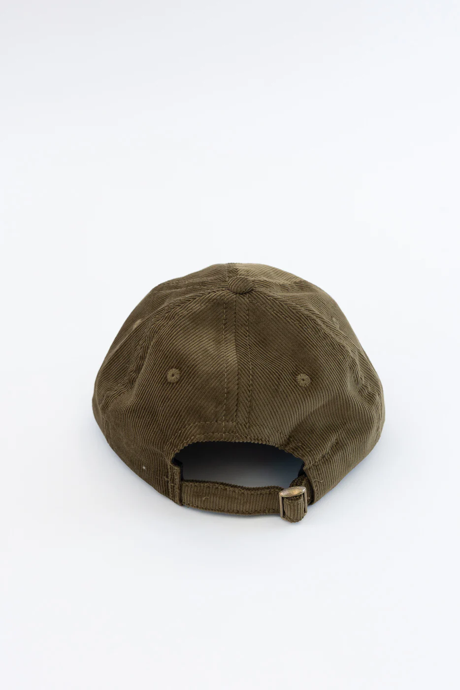 Corduory Baseball Hat - Olive - Image 3