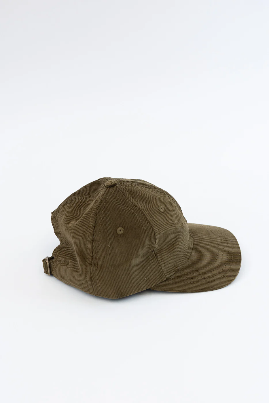 Corduory Baseball Hat - Olive - Image 4