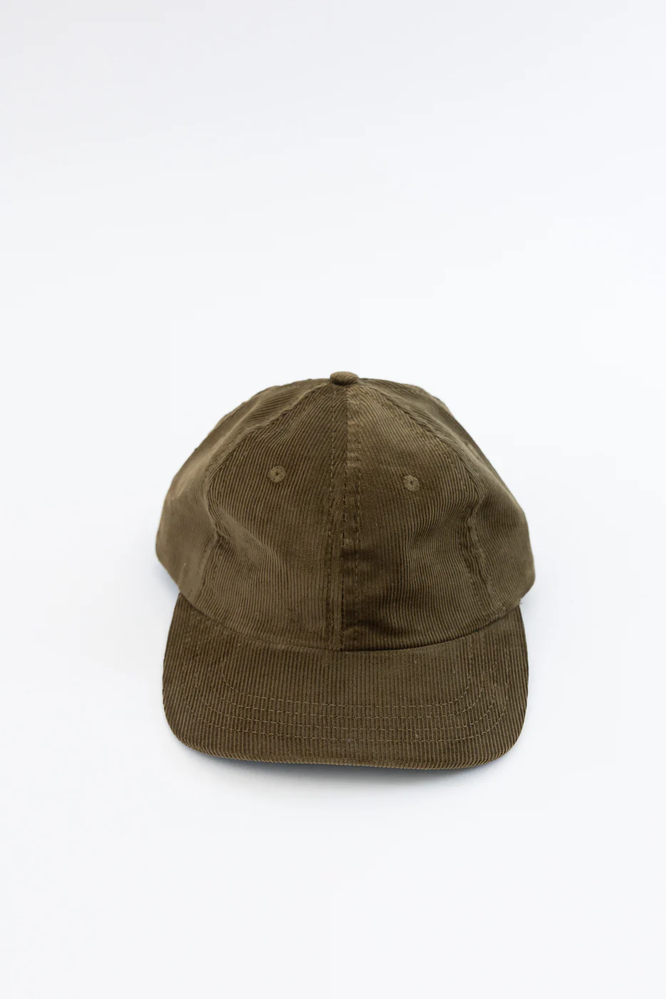 Corduory Baseball Hat - Olive - Image 5