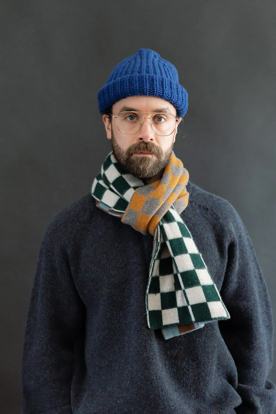 Cosmic Checkerboard Scarf - Dreamy - Image 4