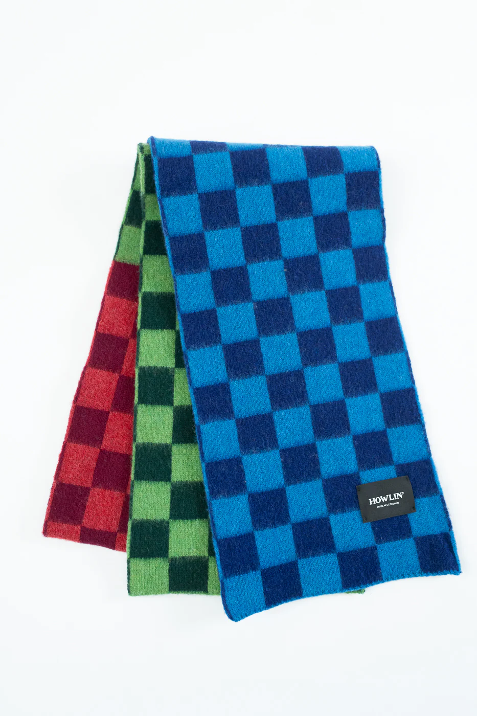 Cosmic Checkerboard Scarf - Forest - Image 3