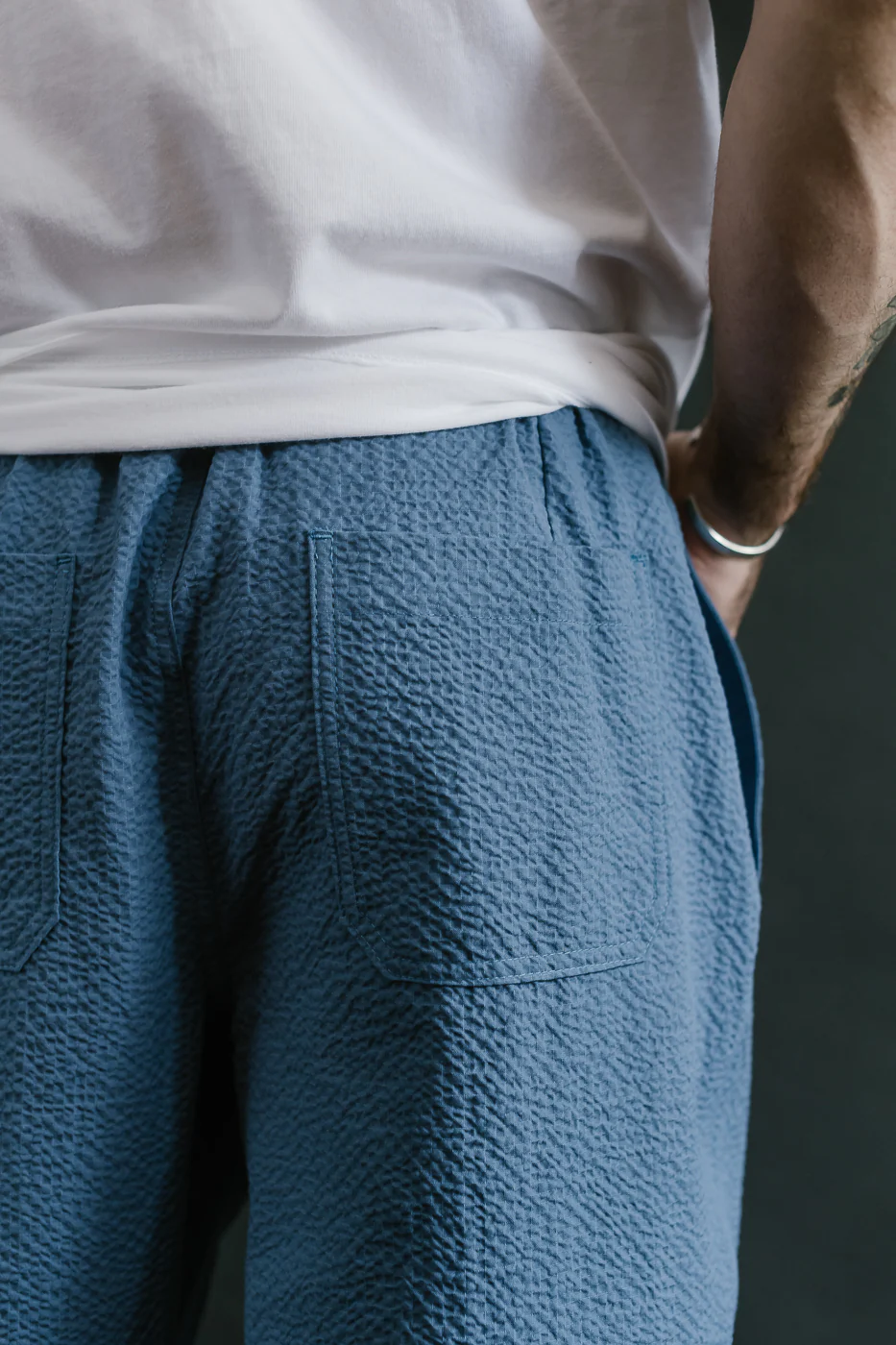 Cosmic Pants Seersucker - Blue - Image 18