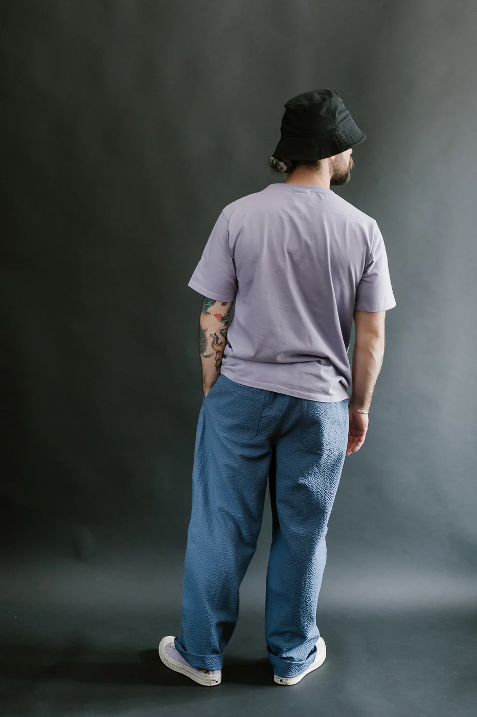 Cosmic Pants Seersucker - Blue - Image 9