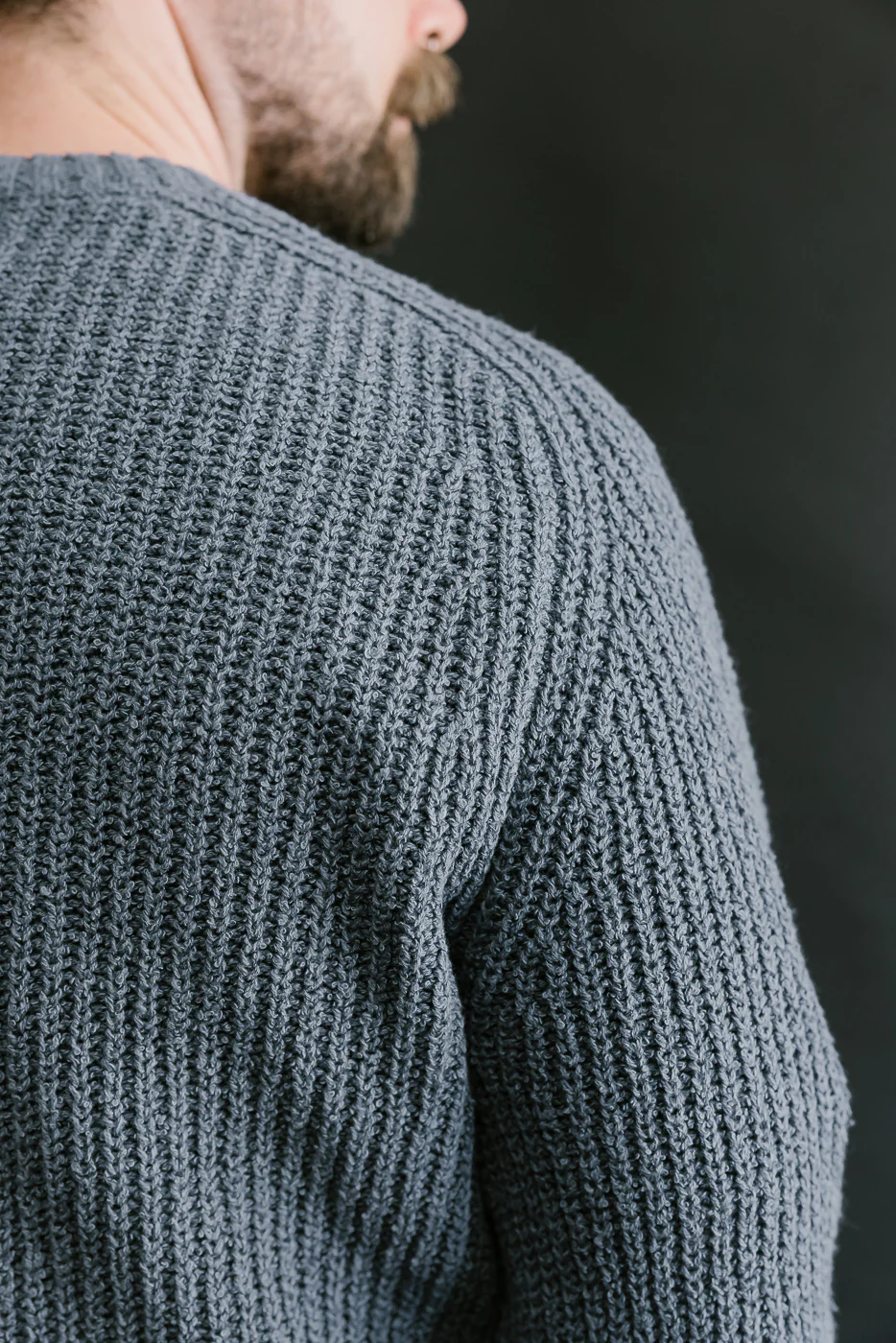 Cotton Crewneck Bouclé Sweater - Lapis - Image 19