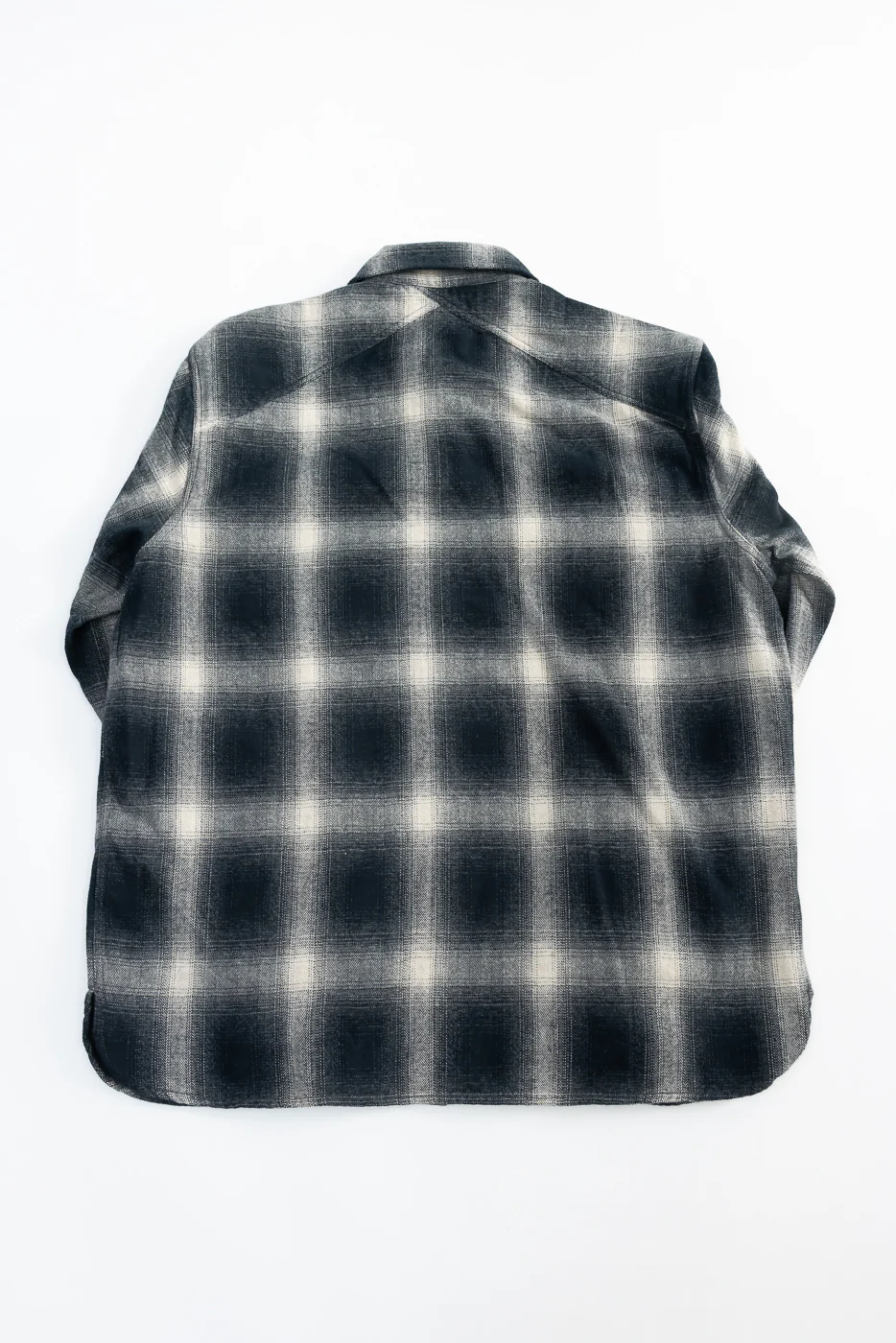 Crosscut Flannel - Black Ombré Plaid - Image 6