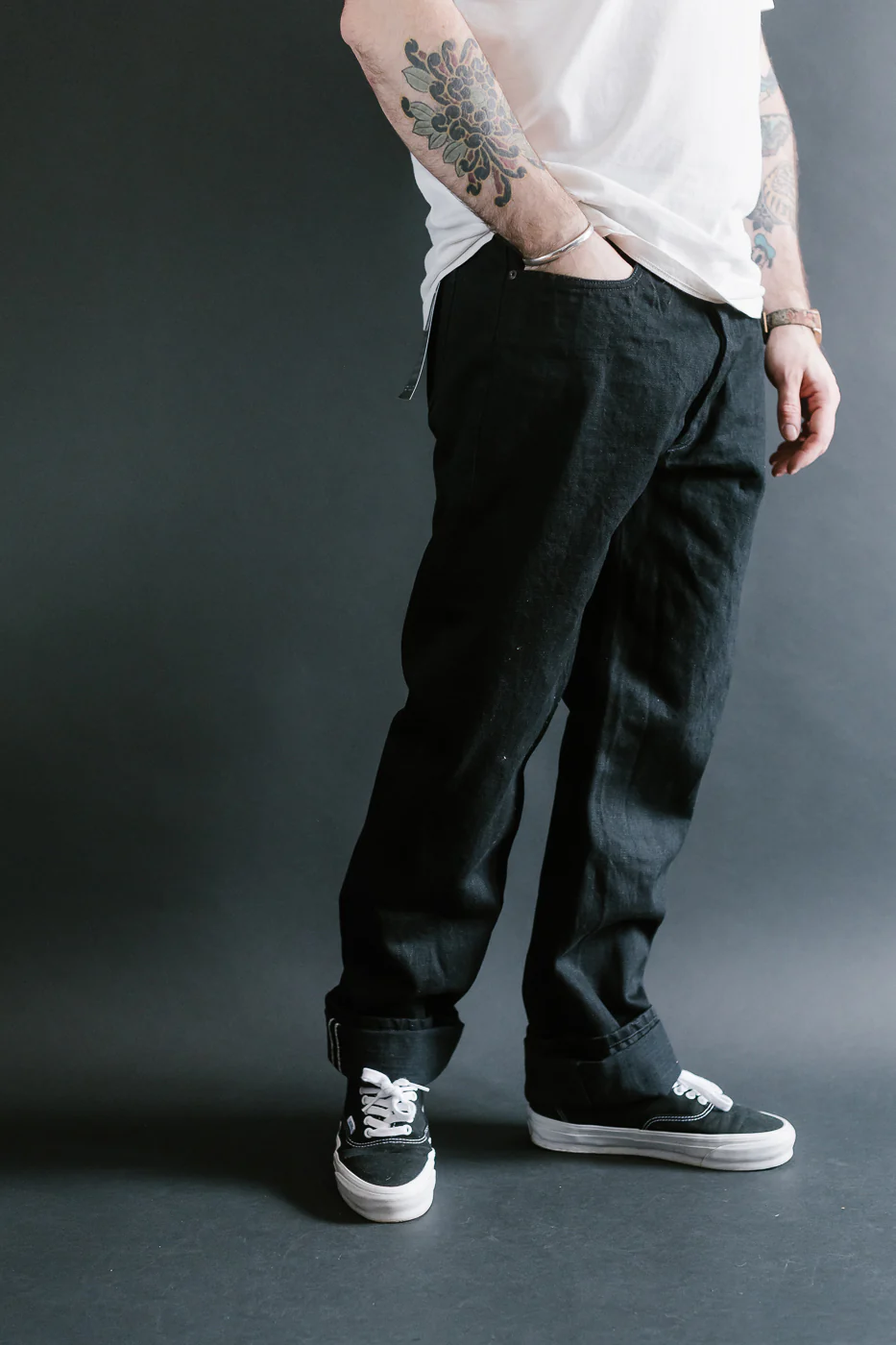 CS-220xk - 13.25oz Rinsed Black Kibata Selvedge - Classic Straight - Image 11