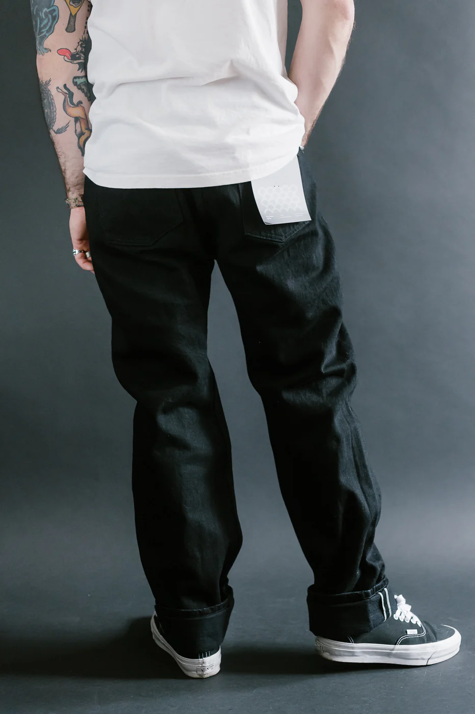 CS-220xk - 13.25oz Rinsed Black Kibata Selvedge - Classic Straight - Image 13