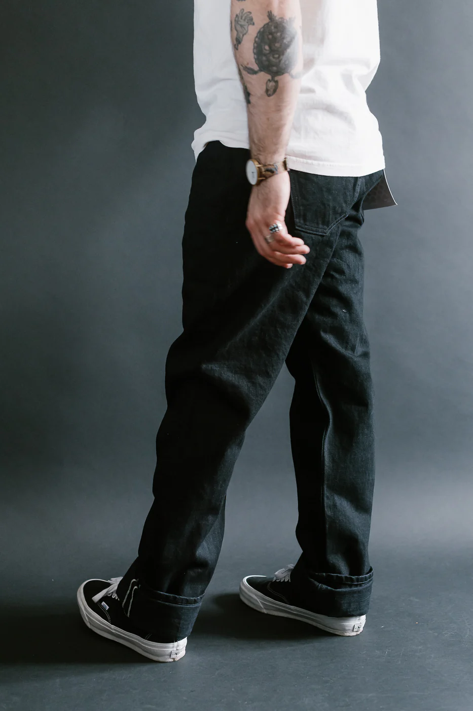 CS-220xk - 13.25oz Rinsed Black Kibata Selvedge - Classic Straight - Image 14