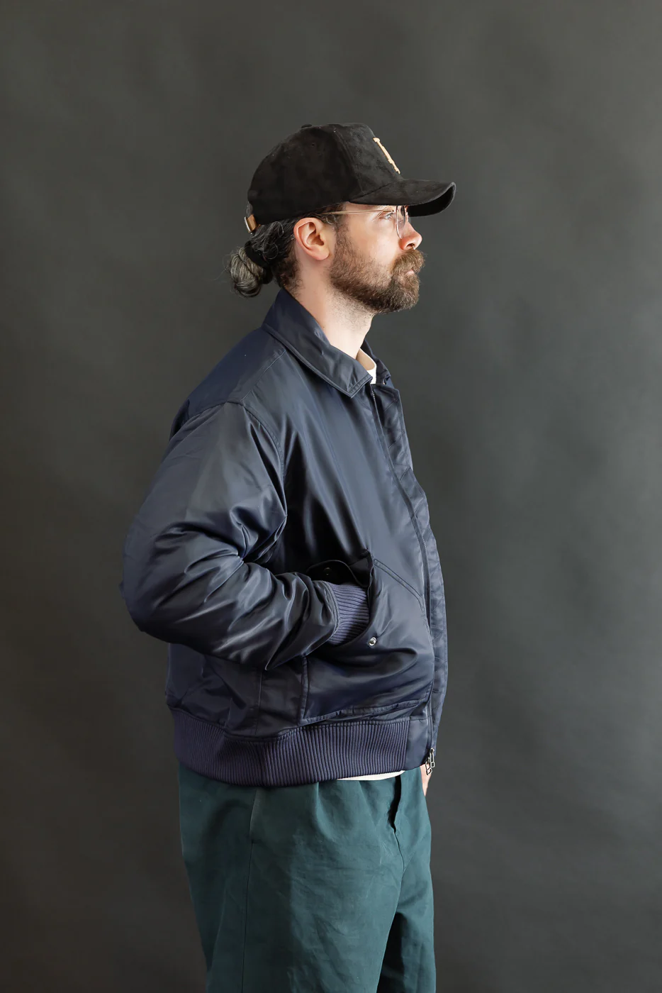CWU Aviator Satin Flight Jacket - Blue - Image 10