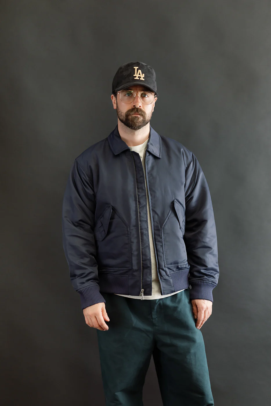 CWU Aviator Satin Flight Jacket - Blue - Image 14