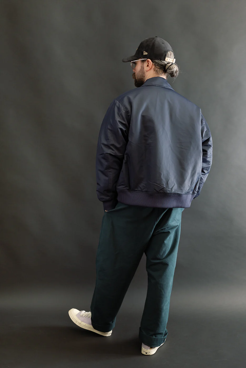 CWU Aviator Satin Flight Jacket - Blue - Image 8
