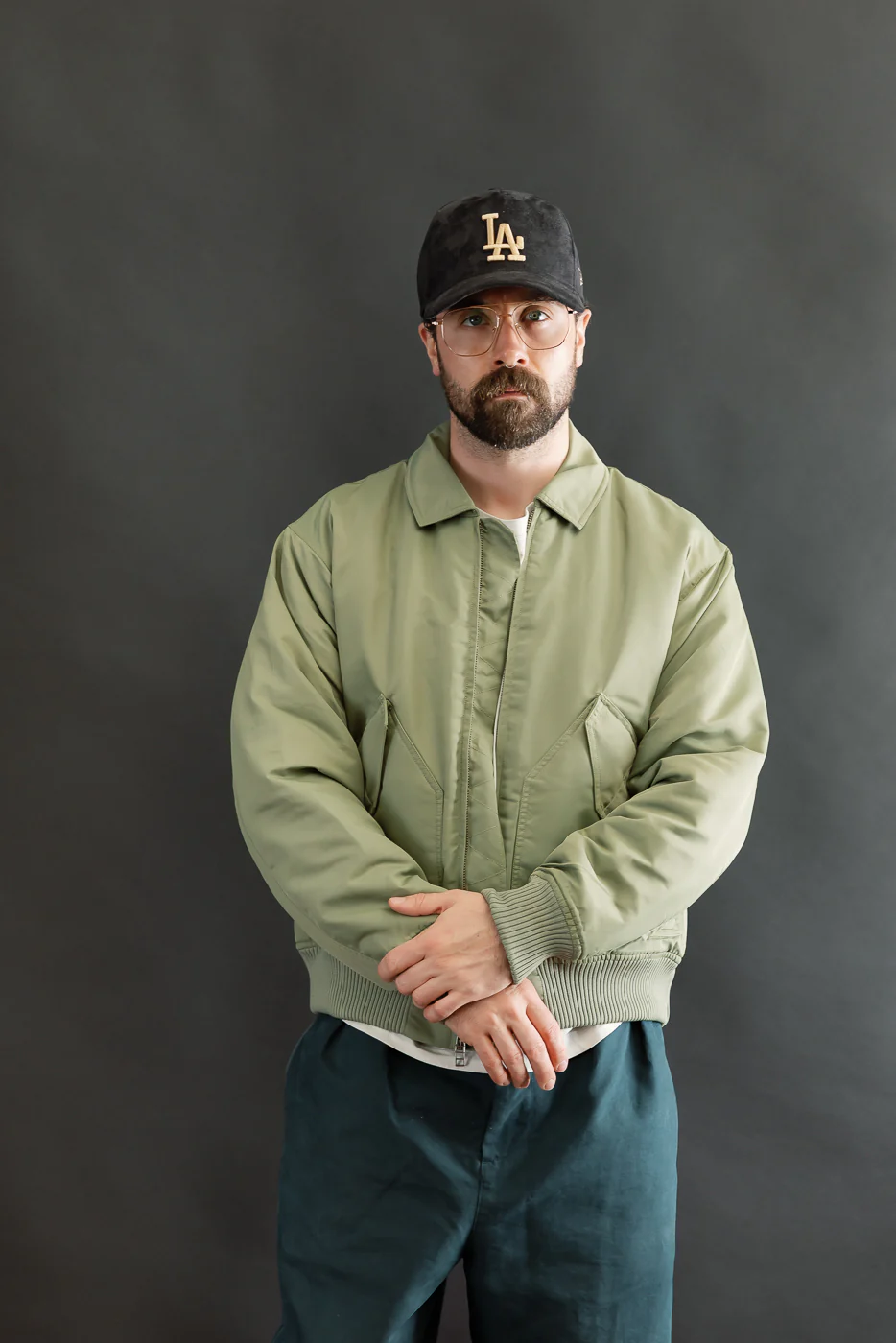 CWU Aviator Satin Flight Jacket - Sage - Image 10